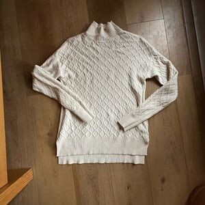 Cyrus Cream Ribbed Women's Sweater
